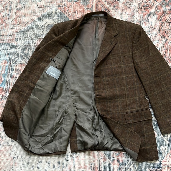Neumann Marcus Hickey Freeman Wool Cashmere Blend Blazer Sport Coat - Picture 4 of 10